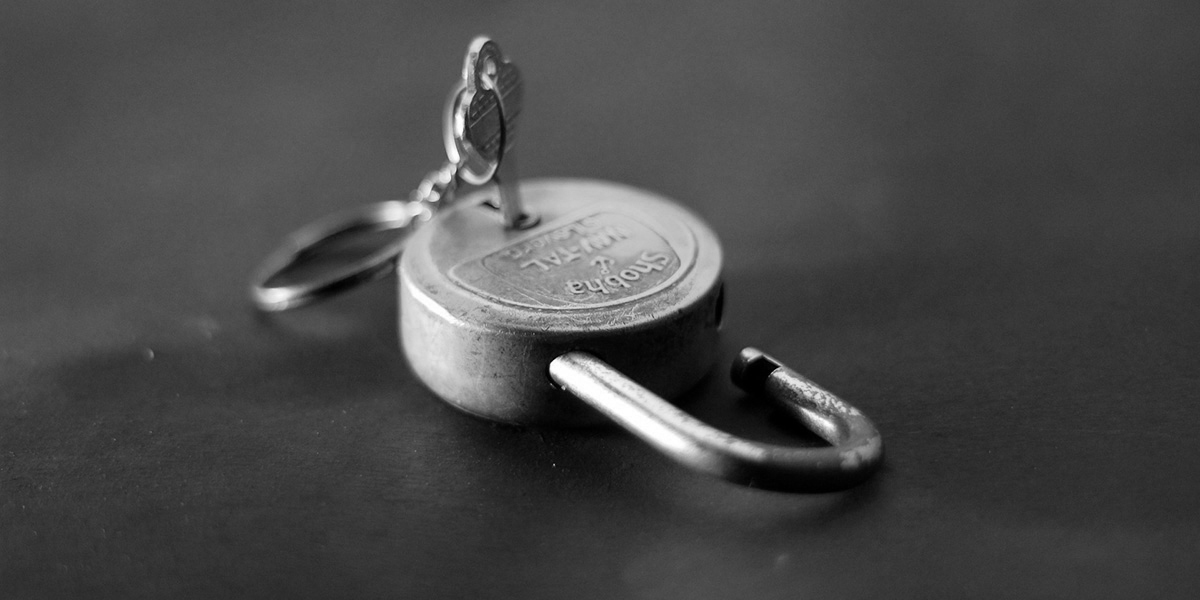 padlock and key