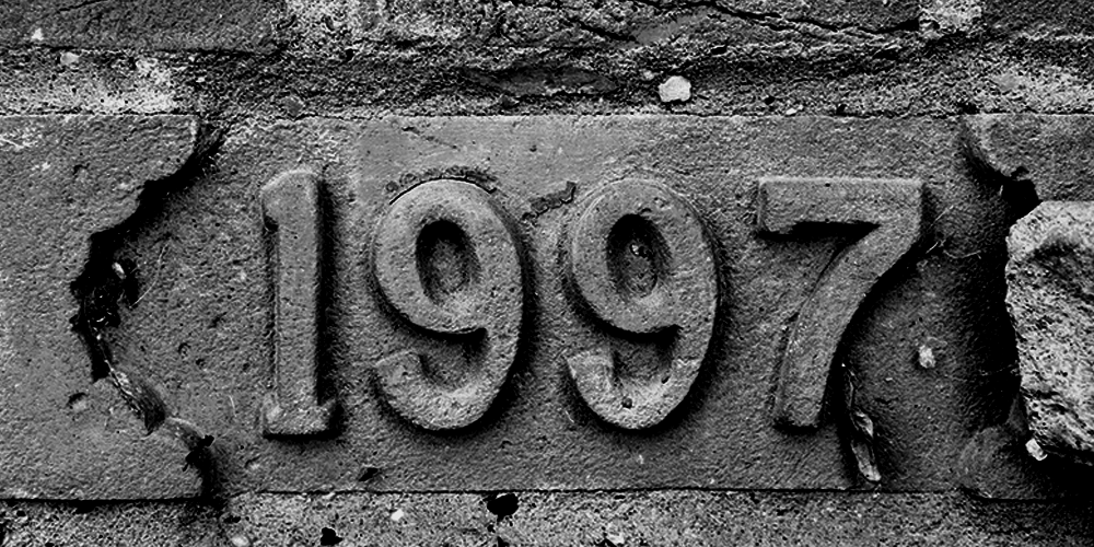 brick with year 1997